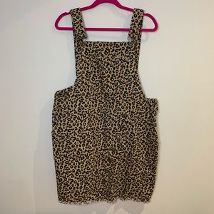 Leopard Overall Dress | Size 1X